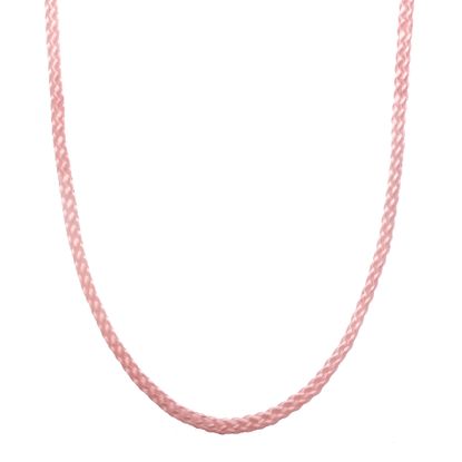 Picture of High Polished Sterling Silver Plain Silk Chain Necklace