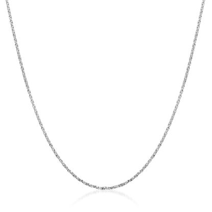 Imagen de Sterling Silver Box Chain Twisted 18 Necklace