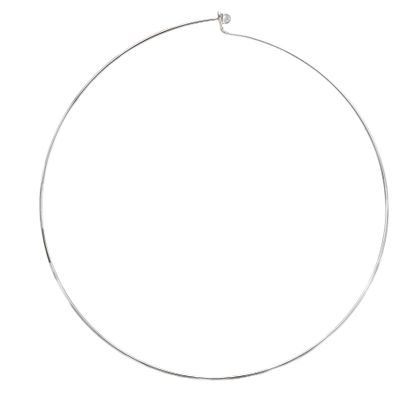 Picture of Silver-Tone Brass Thin Round Collar Necklace