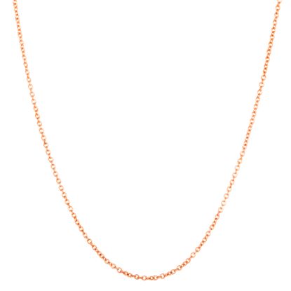 Picture of Cable Chain Necklace in Rose Gold over Brass