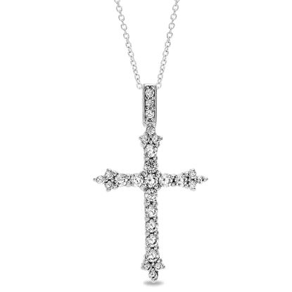 Picture of Sterling Silver Cubic Zirconia Cross Pendant