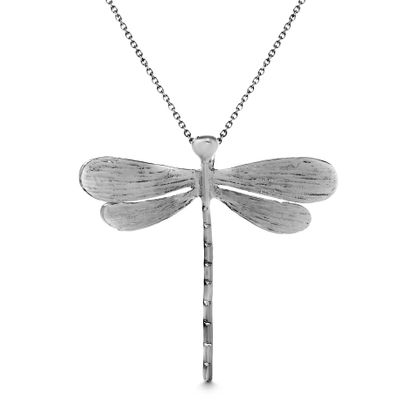 Picture of STERLING SILVER RHODIUM DRAGONFLY PENDANT