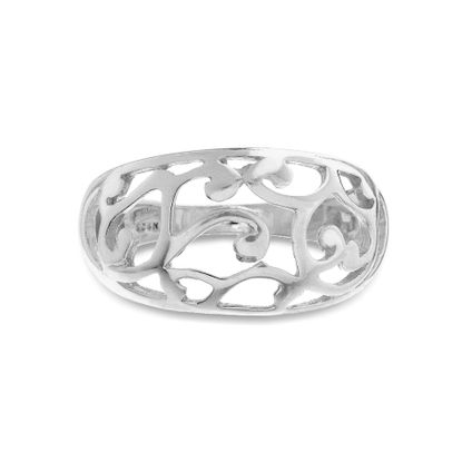Imagen de Heart Filigree Ring in Sterling Silver