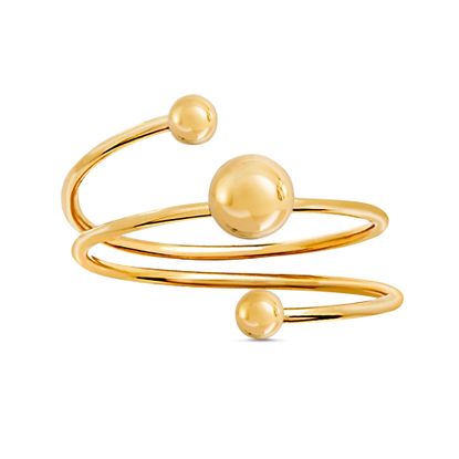 Picture of Brass Triple Ball Wrap Around Ring