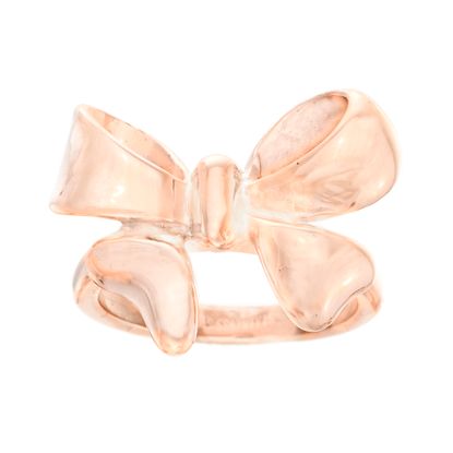 Picture of Rose-Tone Stainless Steel Center Bow Ring