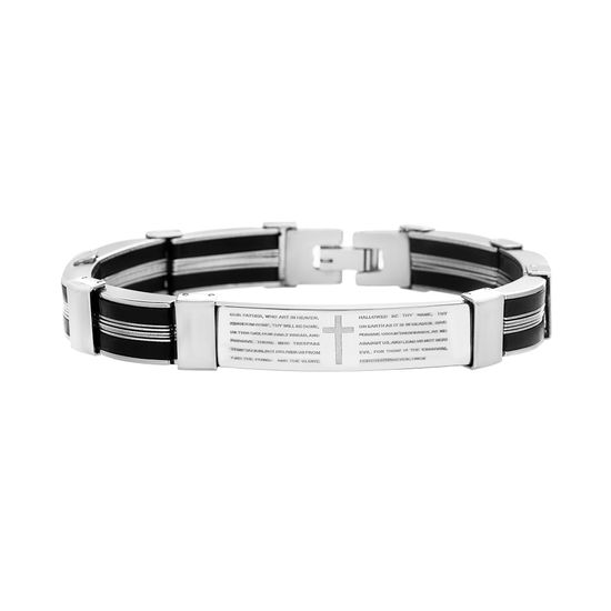 Picture of Two-Tone Stainless Steel Men's Link Bracelet
