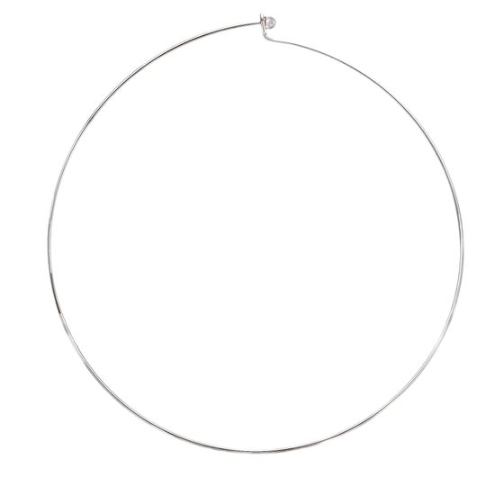 Imagen de Silver-Tone Brass Thin Round Collar Necklace