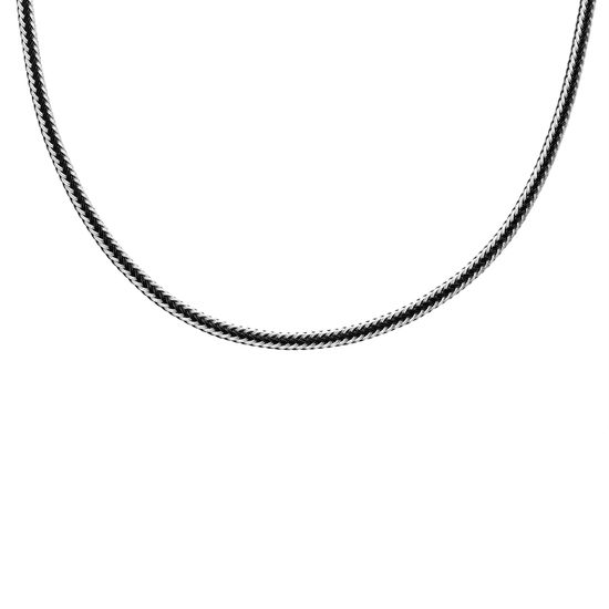 Imagen de Two-Tone Stainless Steel Men's 22 Braided Wire Necklace
