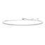 Picture of Sterling Silver Cubic Zirconia Box Chain Clear Tennis Slider Bracelet