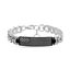 Picture of Men's Stainless Steel American Flag ID Plate Curb Chain Bracelet