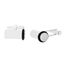 Picture of Stainless Steel Cylinder with Black Rubber Cufflinks