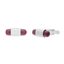 Picture of Silver-Tone Stainless Steel Purple Tube Design Mens Cuffling