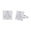 Picture of Silver-Tone Stainless Steel Men's Masonic Square Cufflinks