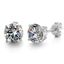 Picture of Cubic Zirconia 5MM Round Stud Earring in Rhodium over Sterling Silver