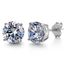 Picture of Cubic Zirconia 7MM Round Stud Earring in Rhodium over Sterling Silver