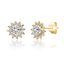 Picture of Sterling Silver CZ Flower Design Post Earring