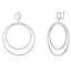Picture of Genuine Cubic Zirconia In and Out Earring in Sterling Silver