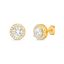 Picture of Sterling Silver Cubic Zirconia Halo Post Earring