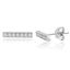 Picture of Sterling Silver Cubic Zirconia Bar Post Earring