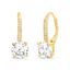 Picture of Cubic Zirconia Lever Back Earrings in Rose Gold over Sterling Silver