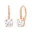 Picture of Cubic Zirconia Lever Back Earrings in Yellow Gold over Sterling Silver