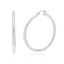 Picture of Sterling Silver 3X40mm Ecoat Polished Hollow Hoop Earrings