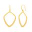 Picture of Sterling Silver Cubic Zirconia Dangling Geo Shaped Hook Earring