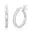 Picture of Sterling Silver Polished Plain Hoop Earrings