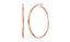 Picture of Rose-Tone Sterling Silver Polished Hoop Earring