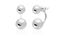 Picture of Front and Back Ball shape Post Earring in Sterling Silver