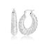 Picture of Sterling Silver Textured Hoop Earring