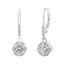 Picture of Sterling Silver Dangling Cubic Zirconia Lever Back Earring