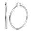 Picture of Polished Round Hoop Earring in Sterling Silver