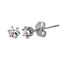 Picture of Sterling Silver Polished CZ 6 Prong Stud Post Earring