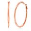 Picture of Rose-Tone Stainless Steel Round Hoop Post Clip Earring