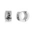 Picture of Men's Two-Tone Stainless Steel Tribal Design Huggie Earrings