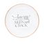Picture of WHITE CERAMIC LOVE YOU TO THE MOON AND BACK GOLD/SILVER ENAMEL TRINKET TRAY