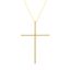 Picture of Sterling Silver CZ Cross Cable Chain Necklace