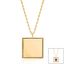 Picture of Gold-Tone Brass Square Old Testament Nano My Bible Cable Chain Necklace