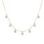 Picture of Sterling Silver Dangling Blue Opal Charms Cable Chain Choker