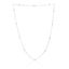 Picture of Sterling Silver 16 Cubic Zirconia By The Yard Cable Chain Necklace