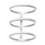 Picture of E-Coat Sterling Silver Open Three Row Ring 7