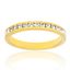 Picture of Gold-Tone Brass Cubic Zirconia Band Ring Size 9