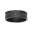 Picture of Black-Tone Stainless Steel Beaded Center Eternity Band Ring 10