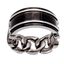 Picture of Two-Tone Stainless Steel Men's Polished Cuban Chain Ring