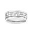 Picture of Silver-Tone Stainless Steel Men's Center Textured Spinner Ring Size 10