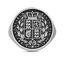 Picture of Steve Madden Great Britain Sovereign Shield Coin Ring Silver 10